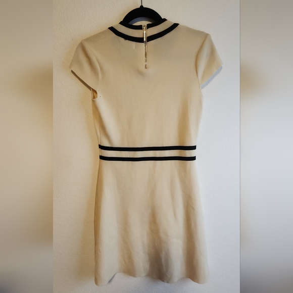 Alexia Admor Beige Mini Dress with Black Accents - Picture 6 of 6